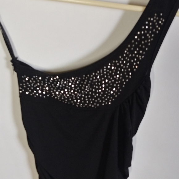 Discreet bling  one strap tank top Sz S/M - Picture 3 of 4